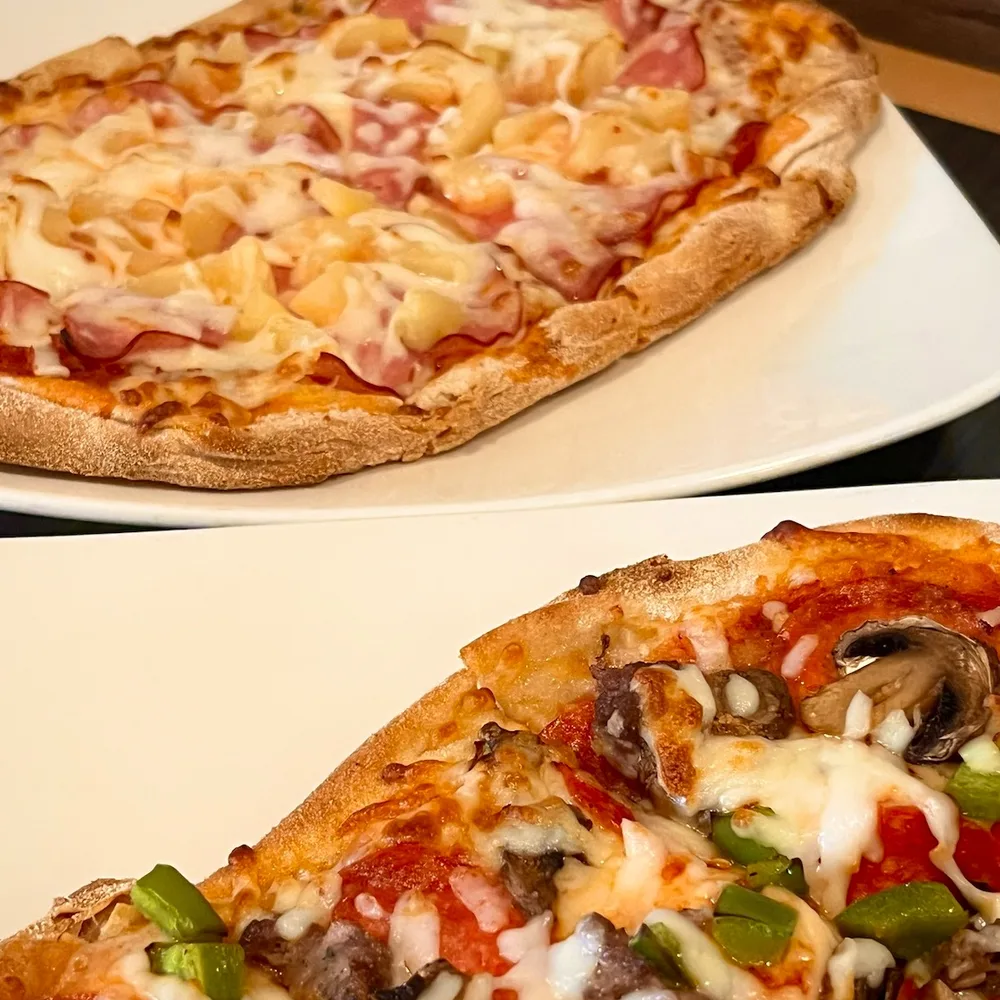 Pinsa pizza on Roman flatbread crust